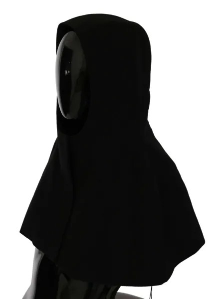 DOLCE - GABBANA Шапка-шарф с капюшоном, черная шерстяная повязка на всю голову s. 57 / С Рекомендуемая розничная цена 1000 долларов США