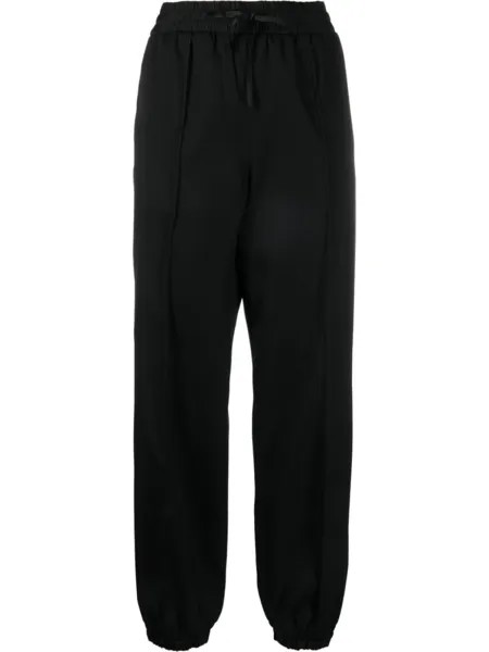 Jil Sander спортивные брюки с эластичным поясом, черный