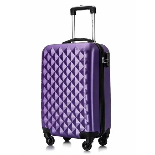 Чемодан-самокат L'case Phatthaya Lcase-Phatthaya-L-light-purple-10-013, 45 л, размер S, фиолетовый