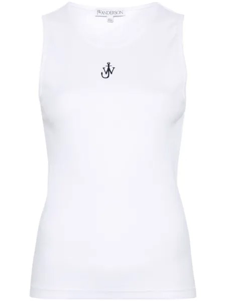 JW Anderson топ с логотипом JW, белый