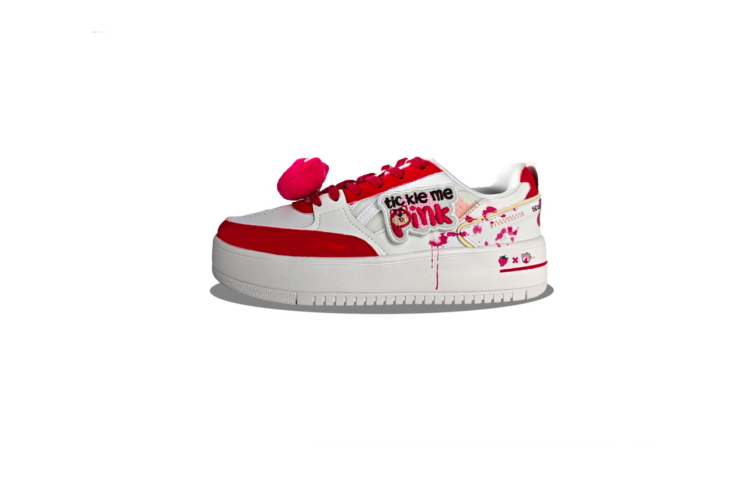 Кроссовки LINING X Disney Skateboarding Shoes Women's Low-top Pink, белый