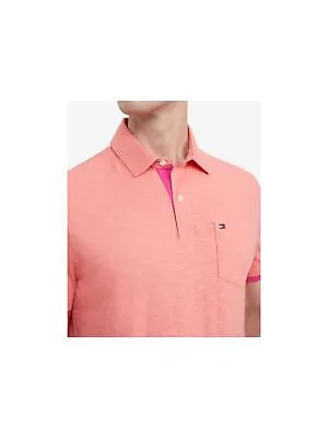 Мужская розовая хлопковая рубашка-поло TOMMY HILFIGER Stillwater S