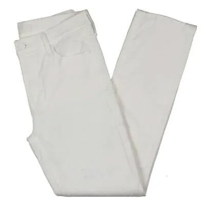 Женские однотонные джинсы до щиколотки со средней посадкой Dazzler White Denim 28 BHFO 6906