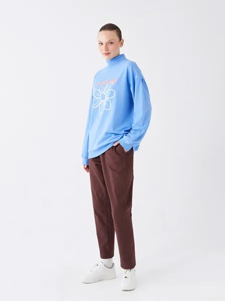 Удобные женские брюки с эластичной резинкой на талии LCW Modest, золотой коричневый