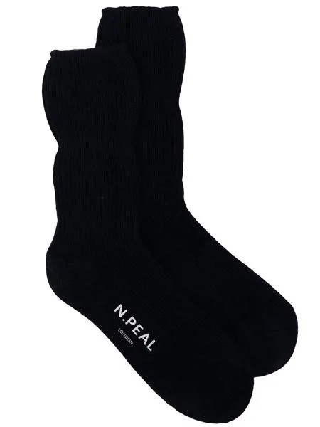 N.Peal кашемировые носки в рубчик