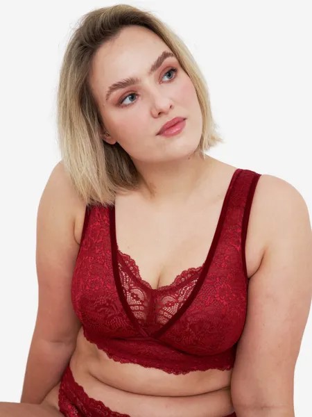 Бюстье SugarShape Bralette Eliana, бордовый