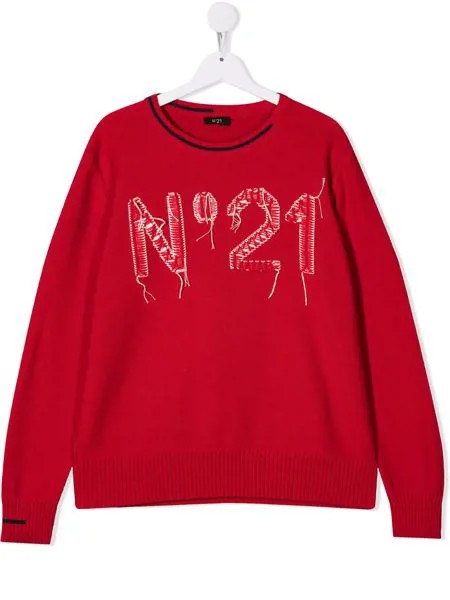 Nº21 Kids джемпер с логотипом