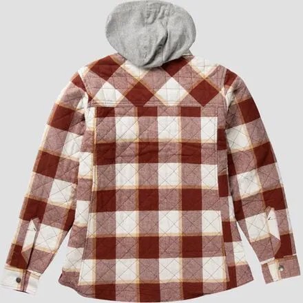 Фланелевая куртка-рубашка с капюшоном женская Dickies, цвет Fired Brick Campside Plaid