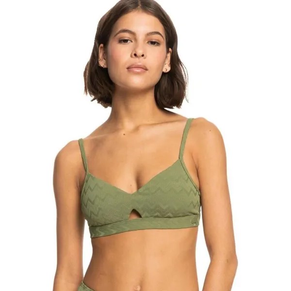 Топ бикини Roxy Current Coolness Bralette зеленый