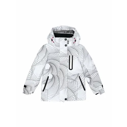 Куртка Oldos, размер 158-80-63, серый, белый