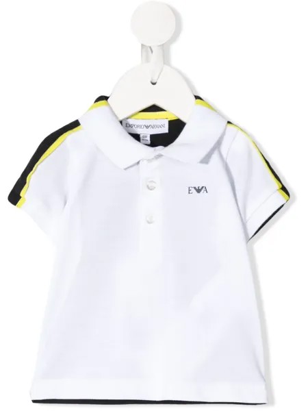 Emporio Armani Kids рубашка поло с короткими рукавами и контрастными вставками