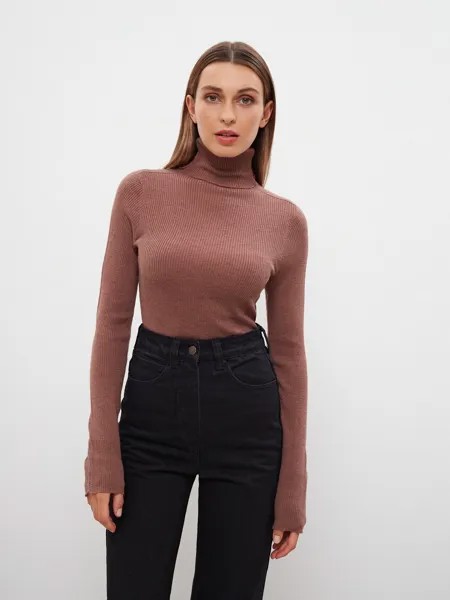 Водолазка женская Consowear KTL 220638 каштановая 44