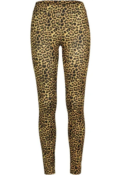 Леггинсы Urban Classics Ladies Pattern Leggings, желтый/черный