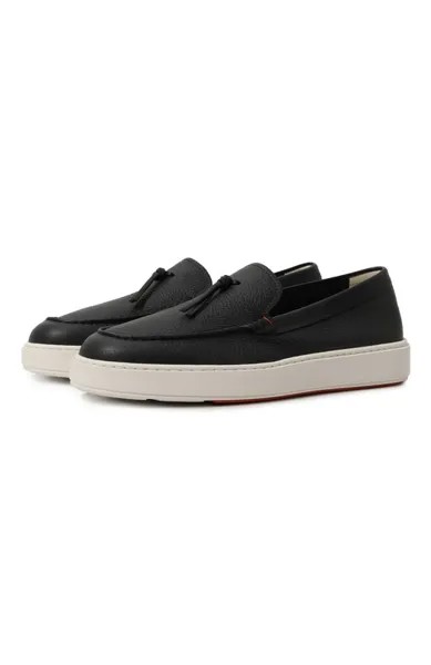 Кожаные лоферы Santoni