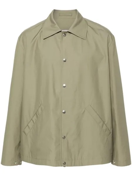 Jil Sander куртка с логотипом, зеленый
