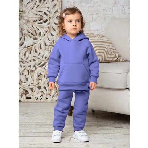 Комплект одежды ИвБэби, толстовка и брюки, спортивный стиль, размер 98/56, фиолетовый