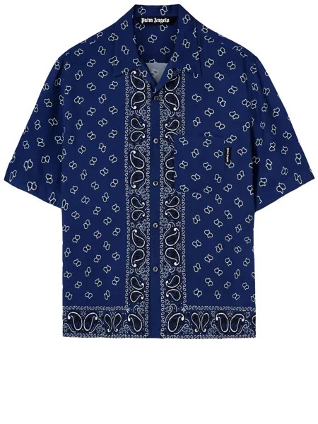 Рубашка Palm Angels Paisley print, синий