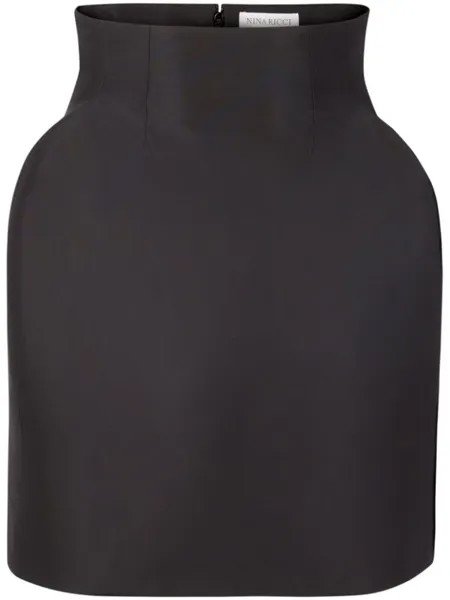 Nina Ricci юбка мини с завышенной талией, черный