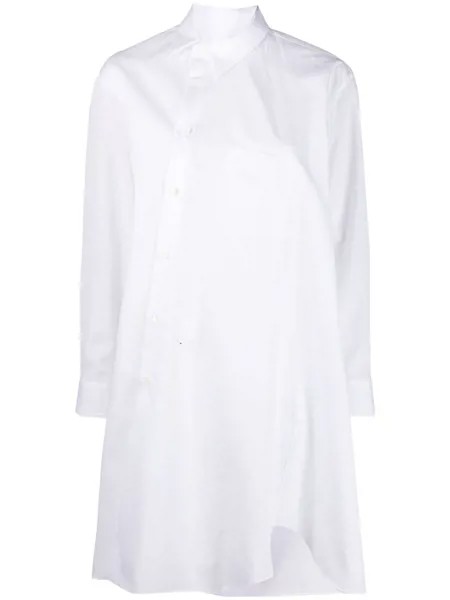 Comme Des Garçons рубашка оверсайз асимметричного кроя