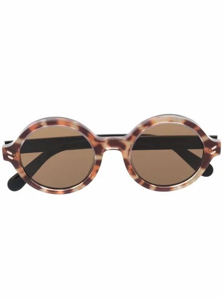 Stella McCartney Eyewear солнцезащитные очки в круглой оправе черепаховой расцветки