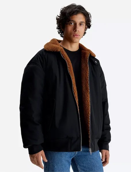 Куртка Calvin Klein Reversible Sherpa Bomber, черный