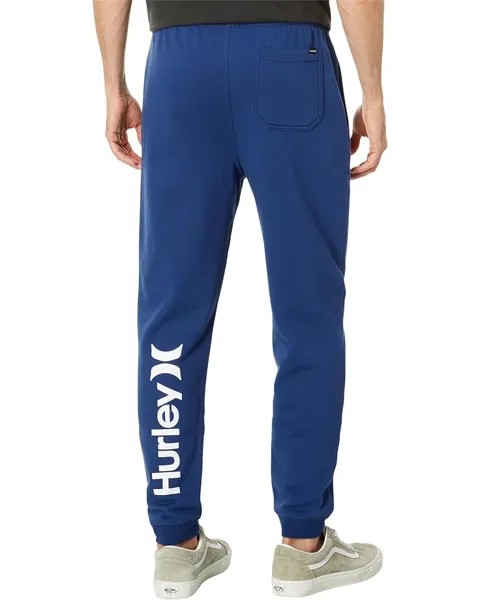 Брюки Hurley One & Only Solid Fleece Joggers, цвет Blue Void