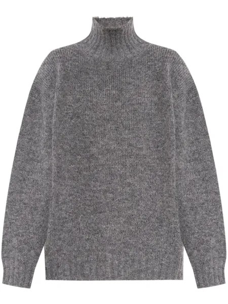 Jil Sander джемпер с высоким воротом, серый