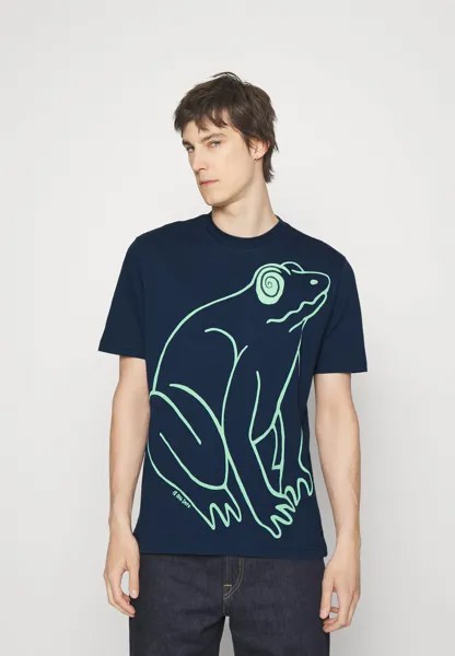 Футболка с принтом FROG PS Paul Smith, чернильно-синий