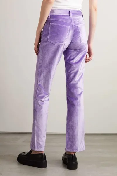 RAG & BONE широкие брюки Jacey из бархата с добавлением хлопка, фиолетовый