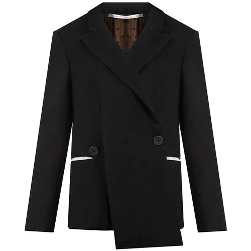 Пиджак Alessandra Marchi, удлиненный, размер 46, черный