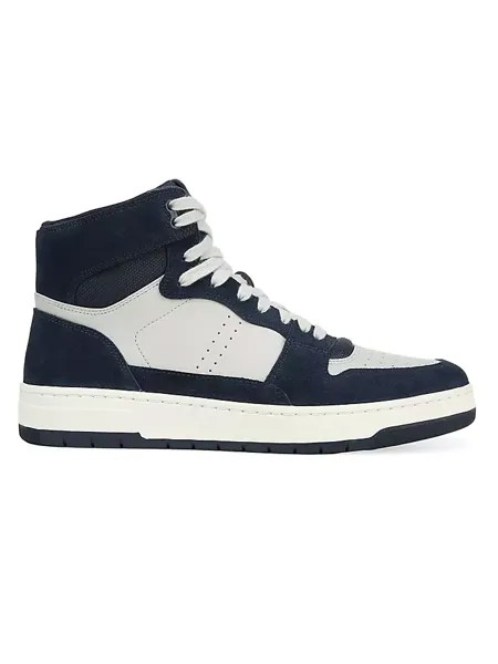 Высокие кожаные кроссовки Mason Vince, цвет spruce blue