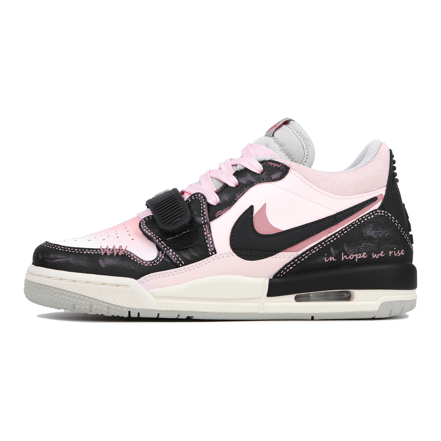 Кроссовки Jordan Legacy 312 Vintage Basketball Shoes Women's Low-top Pink/Black, черный/розовый