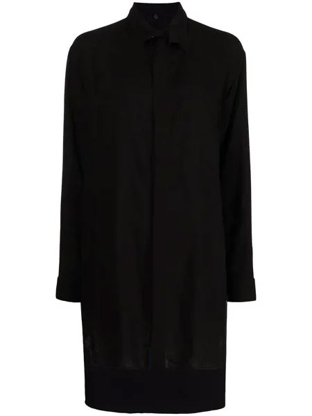 Yohji Yamamoto рубашка оверсайз с длинными рукавами