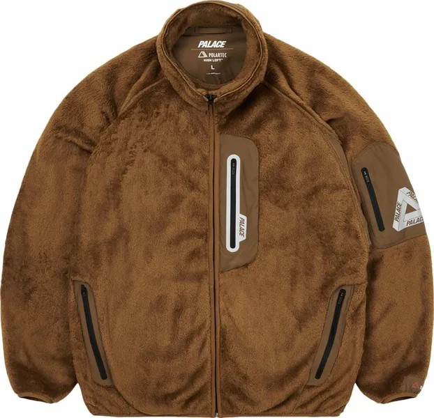 Куртка Palace Polartec High Loft Track Jacket 'Brown', коричневый