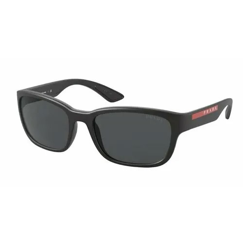 Солнцезащитные очки Prada PS 05VS 1BO5S0, прямоугольные, оправа: пластик, с защитой от УФ, для мужчин, серый