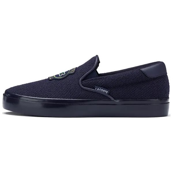 Кроссовки LACOSTE Skateboarding Shoes Women's Low-top Cyan, темно-синий
