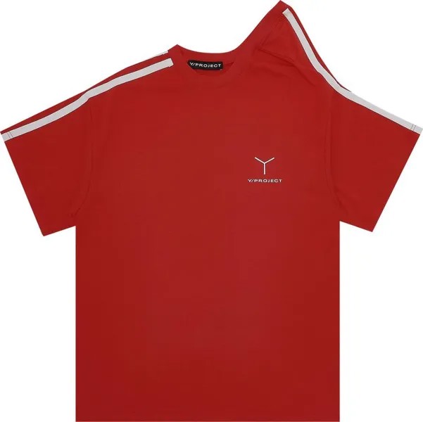 Футболка Y/Project Y Logo Clip Shoulder T-Shirt Red/White, красный