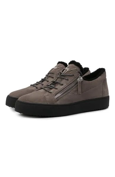 Замшевые кеды Frankie Winter Giuseppe Zanotti Design