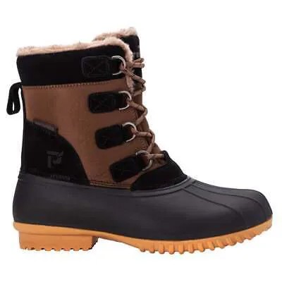Черные, коричневые, коричневые повседневные ботинки Propet Ingrid Lace Up Snow WBX072NPNB
