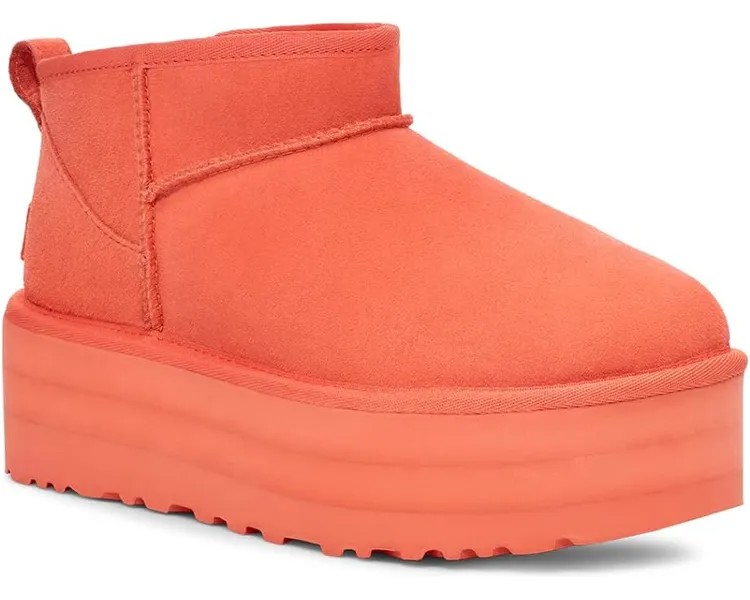Ботинки UGG Classic Ultra Mini Platform, цвет Vibrant Coral