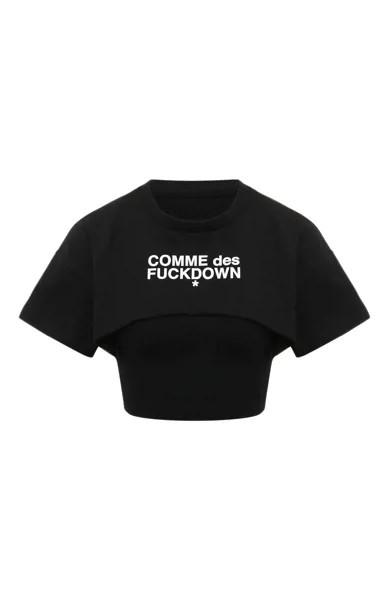 Хлопковая футболка Comme des Fuckdown