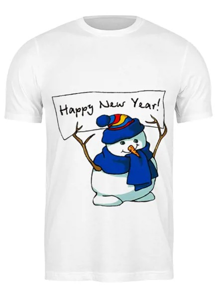 Футболка мужская Printio Happy new year! bag белая XL