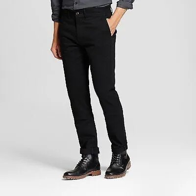 Мужские брюки-чиносы приталенного кроя Every Wear - Goodfellow - Co, черные, 34x32
