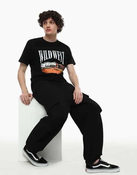 Спортивные брюки мужские Gloria Jeans BAC012507 черные L/182 (50-52)