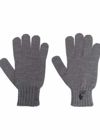 Off-White перчатки с логотипом Hand Off
