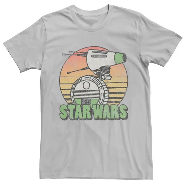 Мужская футболка «Звездные войны: Скайуокер. Восход» в стиле ретро D-0 Sunset Licensed Character, серебристый