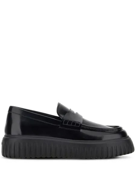 Hogan лоферы H-Stripe, черный