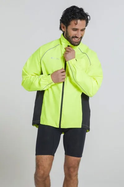 Водонепроницаемая велосипедная куртка Adrenaline, светоотражающее пальто Mountain Warehouse, желтый