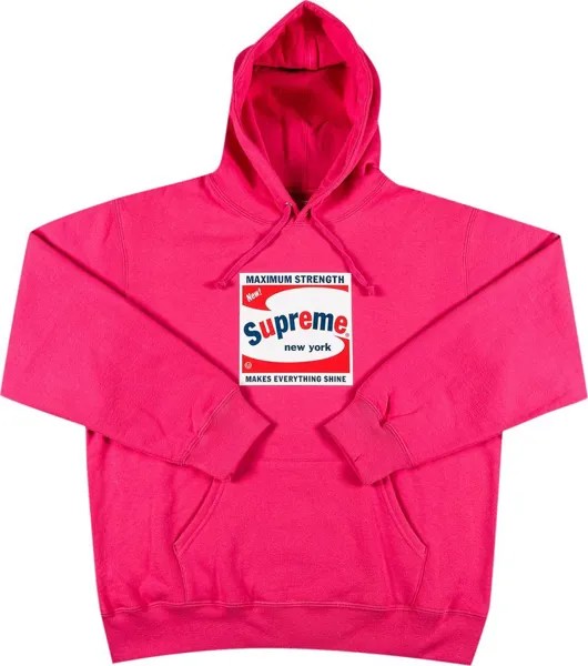 Толстовка Supreme Shine Hooded Sweatshirt 'Magenta', розовый