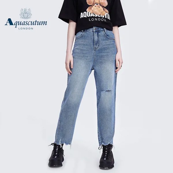 Леггинсы Aquascutum женские тонкие, узкие джинсовые Капри, весна-осень 2022